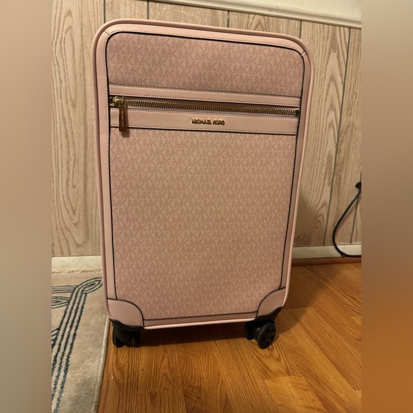 Michael Kors Small Signature Logo Suitcase in LT Powder Blush - Picture 11 of 12